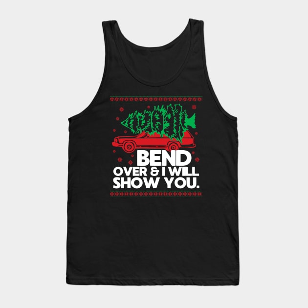 Bend Over And I'll Show You Christmas Couple Matching Family Tank Top by rhazi mode plagget